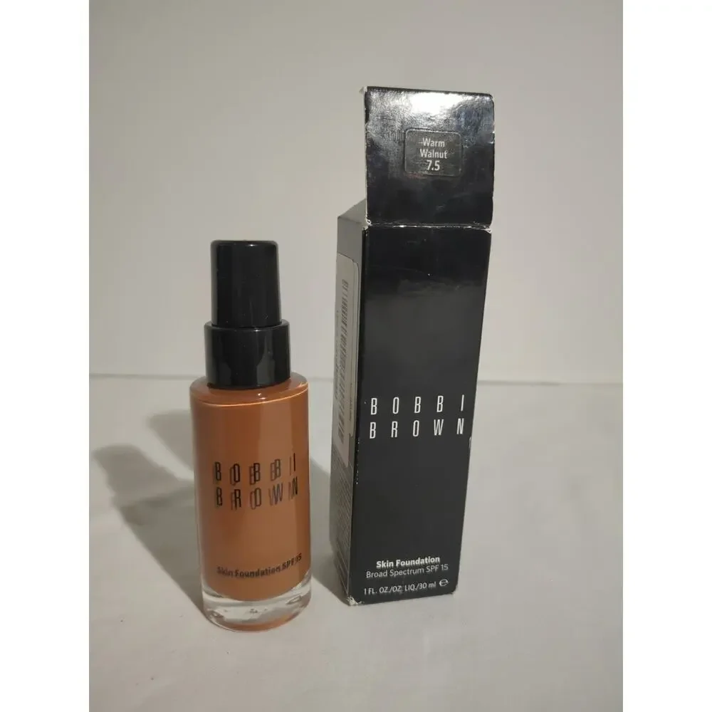 Bobbi Brown Skin Foundation Broad Spectrum SPF 15 Warm Walnut 7.5 New in Box